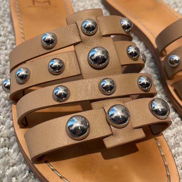 Marc Fisher Pava Slide Sandal in Nude - Picture 2 of 3